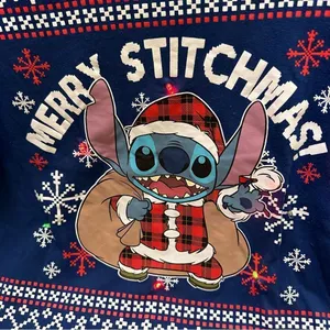 Disney Stitchmas Christmas Sweatshirt M thumbnail 7