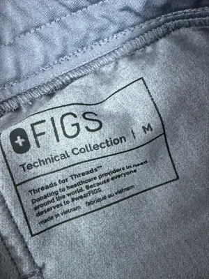 FIGS Zamora Jogger Scrub Pants Gray Size Medium Technical Collection thumbnail 6