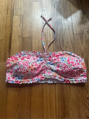 Women’s Pink Floral Two-Piece One-Piece Style Swimsuit XL thumbnail 3