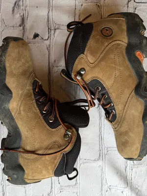 Timberland Women’s Leather Hiking Boots Lace Up Hightop GorpCore Size 6M Granola thumbnail 12