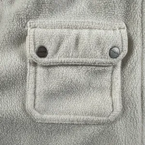 Chaps Vest Womens Large White Fleece Full Zip Pockets Mock Neck Buttons thumbnail 6