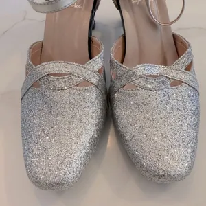 Samba Shoes Silver Sparkly professional dance shoes size 6-6.5 thumbnail 4