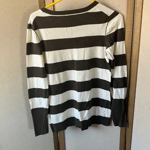 FINAL MARKDOWN GAP Chocolate striped Knit Pullover large thumbnail 7