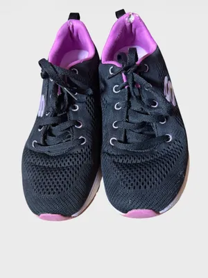 Skechers Women's Black & Pink Air-Cushion Walking Shoes Size 7.5 thumbnail 11