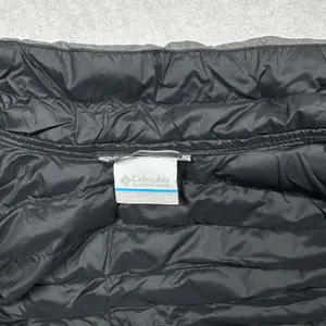 Columbia Women’s Quilted Puffer Vest Gray Black Full Zip Lightweight Size L thumbnail 3