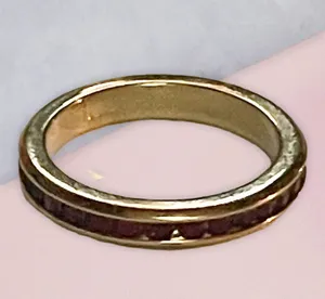 Vintage Avon Red Stones Ring thumbnail 1