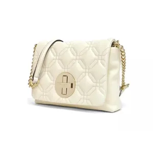 Kate Spade Aster Court Naomi Crossbody Bag Purse Quilted White Red Lining VEUC thumbnail 3