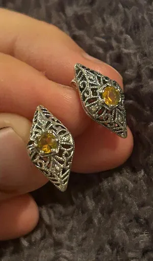 Earrings 925 sterling silver d026 studs thumbnail 1