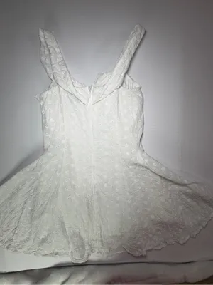 Princess Polly White Eyelet Mini Sundress thumbnail 8