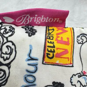 Brighton Jet Set Crossbody Bag Graphic Graffiti Print Nylon Travel Fun Chic thumbnail 12