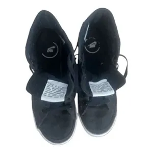 Women’s Nike Court Legacy Canvas Sneakers Size 7 Mid Black White Lace Up Shoes thumbnail 7
