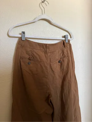 Madewell Harlow Wide Leg Pant Size 4 in Acorn Brown Business Minimalism thumbnail 8