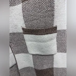 Love Tree Brown and White Plaid Vest thumbnail 3