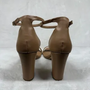 Madden Girl Beella Tan Nude Ankle Strap Block‎ Heel Sandals Women Size 8 thumbnail 5