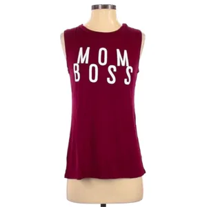 NWT Maroon Mom Boss Tank by Amelia James 💪🏻 thumbnail 2