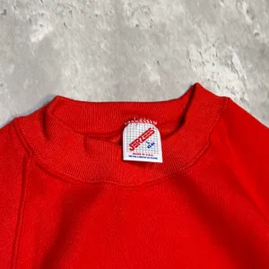 Vintage 1990s Deadstock Everyday Blank Red Jerzees Crewneck Sweatshirt thumbnail 5
