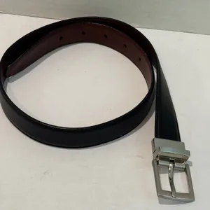 Reversible‎ Belt Womens 27 Small Black Brown Excellent Rotating Buckle Office thumbnail 5