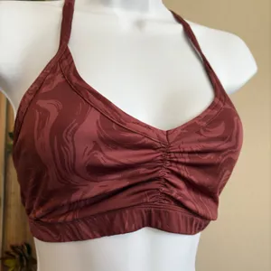 Gymshark GS Power Sports Bra Ruched Training Mesh Marble‎ Print XS thumbnail 1