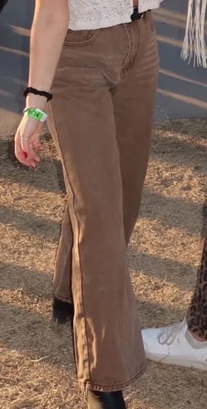SheIn Brown denim jeans thumbnail 4
