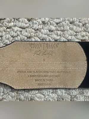 White House | Black Market Black Croc-Embossed Stretch Waist Belt with Silver Buckle thumbnail 3