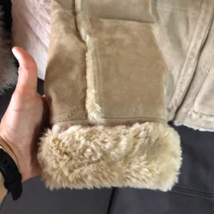 WILSONS LEATHER Tan Suede and Faux Fur Coat Size M thumbnail 8