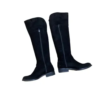 Suede over the knee boots. Black. Size 8 thumbnail 7