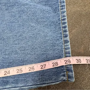 Disney Vintage 90s Mickey Unlimited Denim Jean Carpenter Overalls Blue Large thumbnail 9