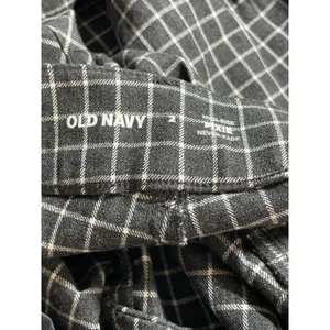 Old Navy Women's Black Window Pane High Rise Flare Bootcut Trousers Pants Size 2 thumbnail 5