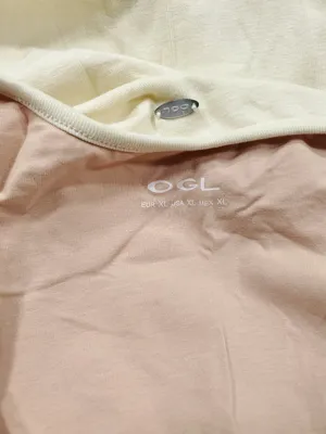 OGL Cotton Lyocell U-Neck Bra Tank Top Brami Ivory Women's Size XL thumbnail 6