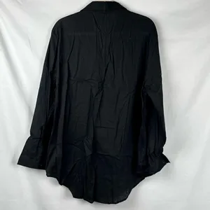 Women’s Black Long Sleeve Button Up Blouse XXL thumbnail 3