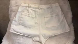 Day + Moon White Denim Shorts Size M thumbnail 2