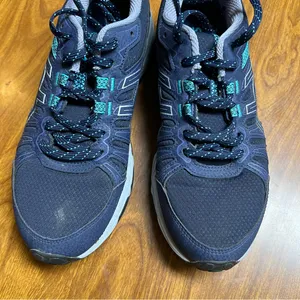 Asics Gel Venture 7 Trail Running Shoes size 8.5 Navy teal gray thumbnail 6