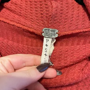 We the Free Free People Drippy Thermal Kristina Thermal Cayenne Size Small thumbnail 8