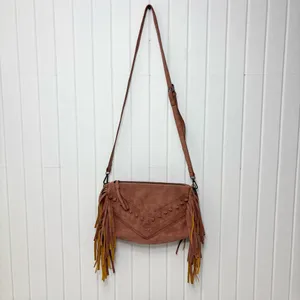 Danielle Nicole Western Pink Crossbody Bag‎ with Fringe thumbnail 4
