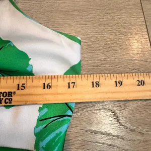 Diane Von Furstenberg DVF for Target Green‎ Leaf Mini Satin Slip Dress Small S thumbnail 9