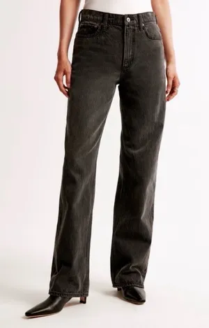 Abercrombie & Fitch The Loose High Rise Jeans Size 14L thumbnail 1