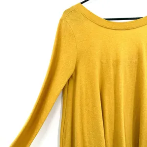 FP Beach Free People size XS/S yellow long sleeve blouse‎ tunic cotton blend thumbnail 2