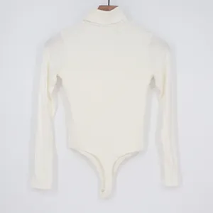 Naked Wardrobe Cream Turtleneck Long Sleeve Bodysuit Small thumbnail 6