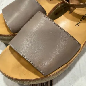 Lucky‎ Brand Taupe Leather Espadrilles Sandals thumbnail 10