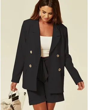 New Casual Blazers Oversized Open Front Blazer 2x thumbnail 2