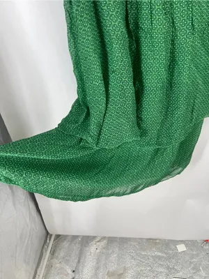 Marie‎ la Lune XL Green Silk Blend Layered High-Low Dress Made in Italy thumbnail 5