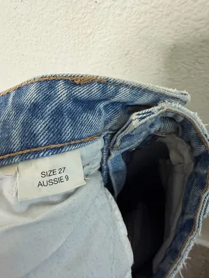 Rollas Classic Straight High Rise Jeans Light‎ Medium Wash Womens Size 27 thumbnail 8