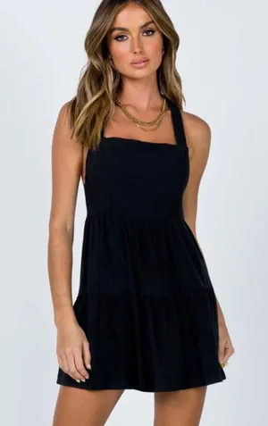 Princess Polly KEESHA MINI DRESS BLACK nwot sizE 6 thumbnail 1
