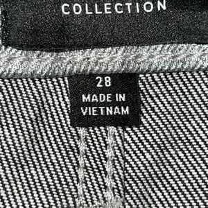 J.Crew Collection‎ Women's Straight Slouchy Jean Metallic Silver Size 28 BT619 thumbnail 10