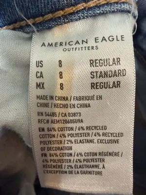 American Eagle Outfitters Women’s Distressed High Rise Jegging, 8 thumbnail 7