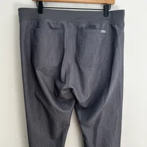 - Livingston Basic Scrub Pants Graphite Medical Doctor Nurse Tall thumbnail 5