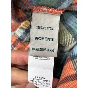 LL Bean Rainbow Plaid Flannel Pajama Set Sleepwear Cozy Rustic Loungewear L thumbnail 10
