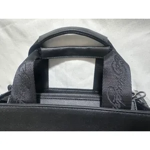 Ed‎ Hardy Y2K Skull Rose Tote Bag NWT Black Vegan Leather Rhinestone Crossbody thumbnail 4