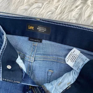 Lee Regular Fit Bootcut Mid Rise Blue Denim Jeans Western Rodeo Country Y2k thumbnail 2