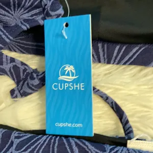 CUPSHE Blue Floral Women's Bikini Set size S brand new see all photos thumbnail 7